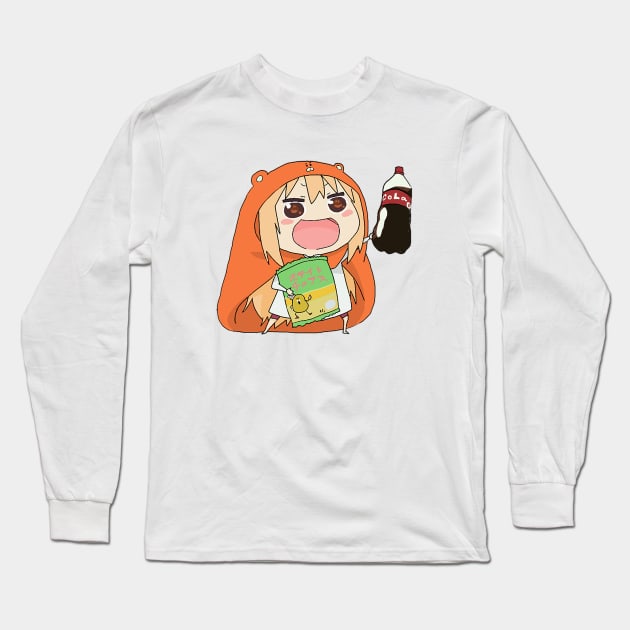 Umaru design Long Sleeve T-Shirt by niconeko3